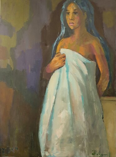 Portrait d'Anna by Michel Phelippeau, Painting for Sale on Singulart