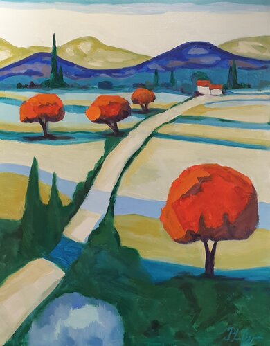 Paysage apaisant di Michel Phelippeau, Pittura in vendita su Singulart