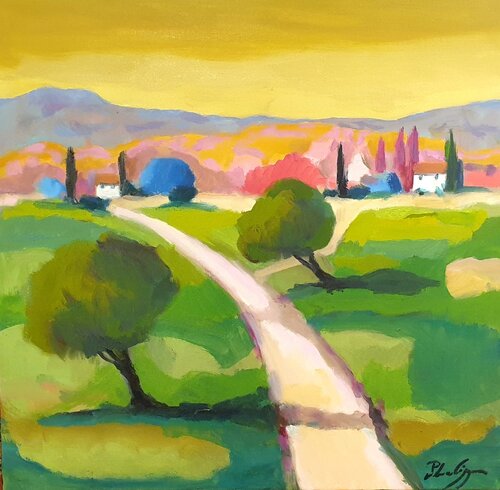 Rhapsodie en jaune di Michel Phelippeau, Pittura in vendita su Singulart