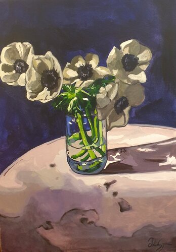Anémones sensualité by Michel Phelippeau, Painting for Sale on Singulart
