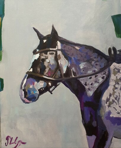 Tête de cheval de Michel Phelippeau, Pintura a la venta en Singulart