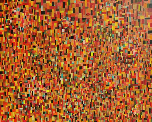 Pixels rouges di Christine Fiala, Altri media in vendita su Singulart
