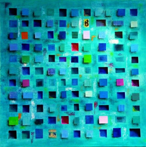 3D Bleu di Christine Fiala, Altri media in vendita su Singulart