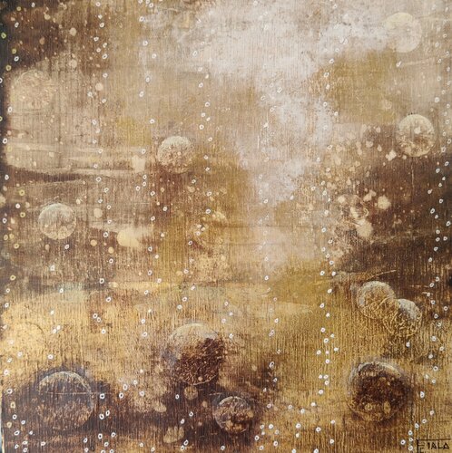 Bulles Champagne di Christine Fiala, Pittura in vendita su Singulart