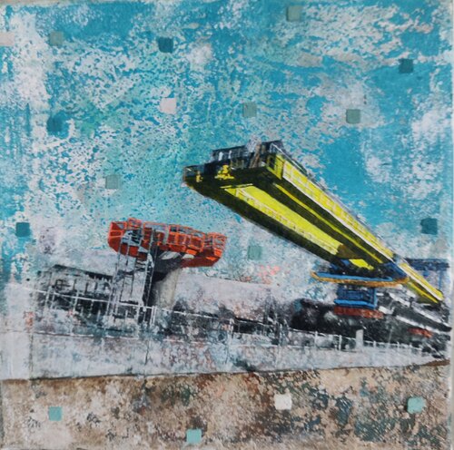 Chantier Métro 2 di Christine Fiala, Pittura in vendita su Singulart