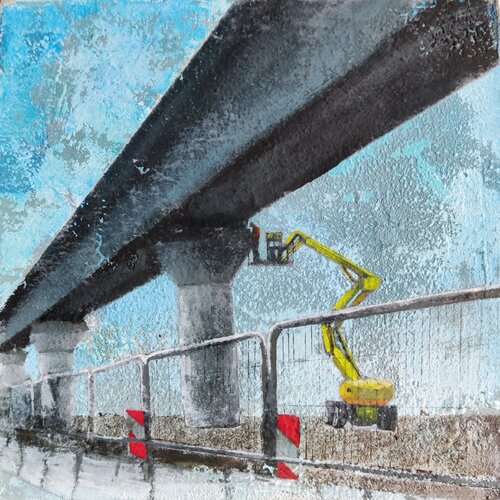 Chantier 3 di Christine Fiala, Pittura in vendita su Singulart