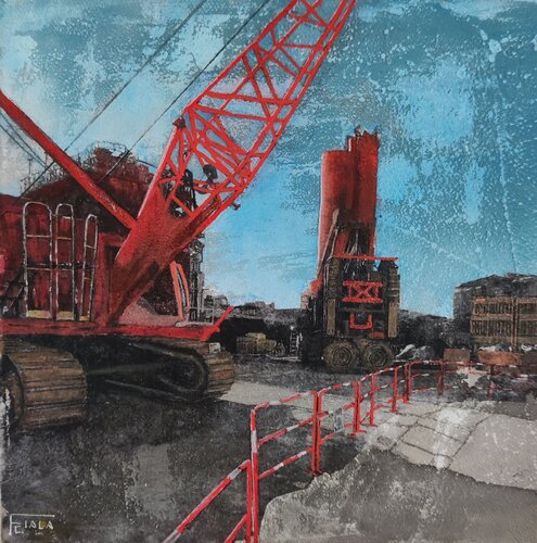 Chantier 3 by Christine Fiala, Painting for Sale on Singulart