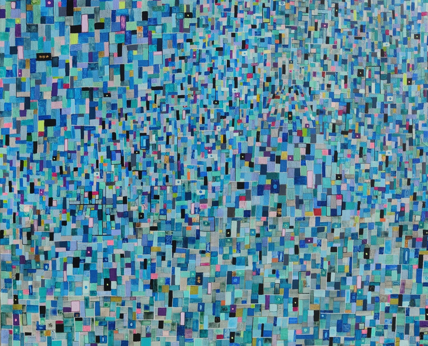 Pixels bleus Christine Fiala