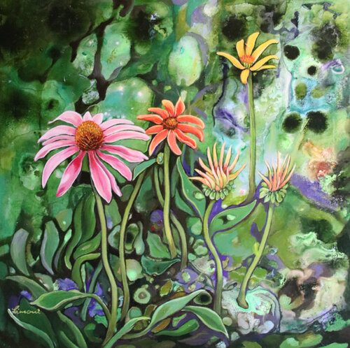 Vegetal by Monika Linard, Painting for Sale on Singulart