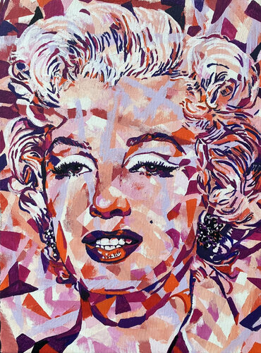 Marilyn, kubistisch van Wolfgang Eberhardt, Schilderij te koop op Singulart