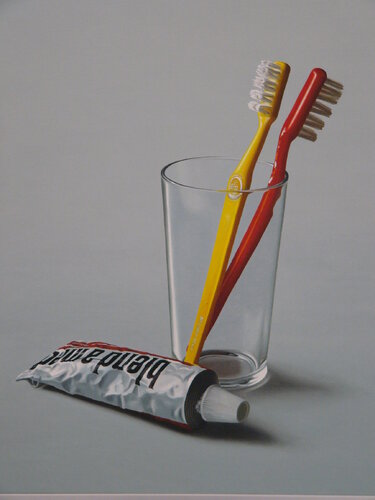 Zahnputzbecher par Wolfgang Eberhardt, Peinture en vente sur Singulart