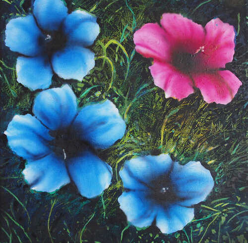 Flowers, van Wolfgang Eberhardt, Schilderij te koop op Singulart