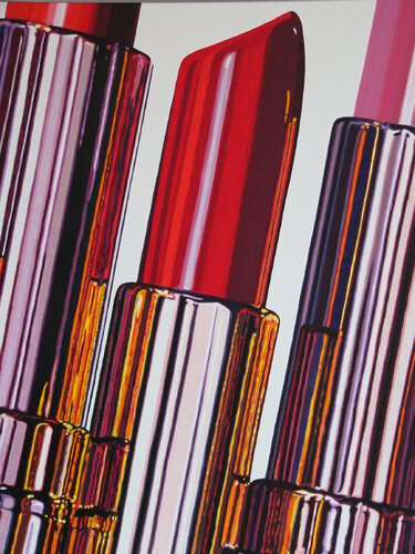 Pop-Art-Serie, 24 teilig, Lippenstift di Wolfgang Eberhardt, Pittura in vendita su Singulart