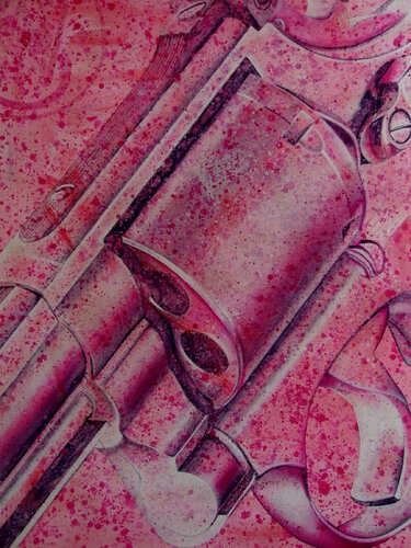 Pop-Art-Serie, 24 teilig, Smith & Wesson by Wolfgang Eberhardt, Painting for Sale on Singulart