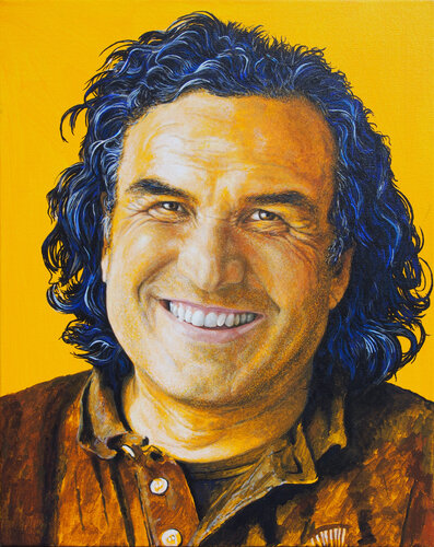 Michael Hipper, aus der 20 teiligen Serie "Good Guys - Bad Boys" van Wolfgang Eberhardt, Schilderij te koop op Singulart