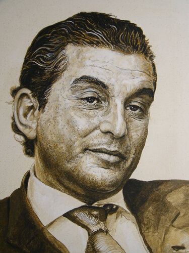 Michael Friedmann, aus der 20 teiligen Serie "Good Guys - Bad Boys" de Wolfgang Eberhardt, Pintura a la venta en Singulart