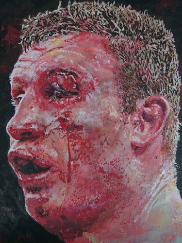 Vitali Klitschko, aus der 20 teiligen Serie "Good Guys - Bad Boys" van Wolfgang Eberhardt, Schilderij te koop op Singulart