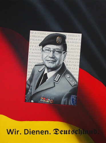 Wir. Dienen. Deutschland. di Wolfgang Eberhardt, Pittura in vendita su Singulart