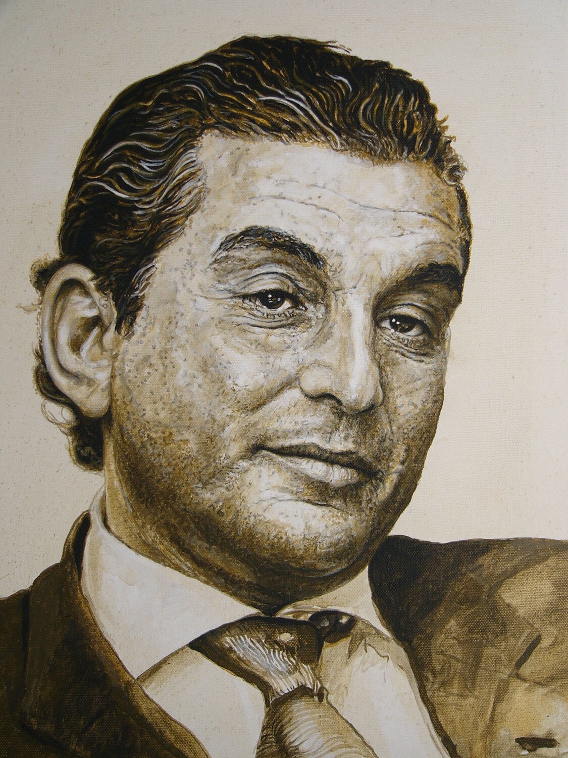 Michael Friedmann, aus der 20 teiligen Serie "Good Guys - Bad Boys" Wolfgang Eberhardt Originalgemälde zu verkaufen