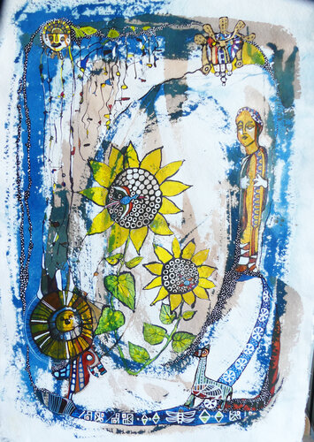 Les Tournesols de Valentine Carre, Pintura a la venta en Singulart