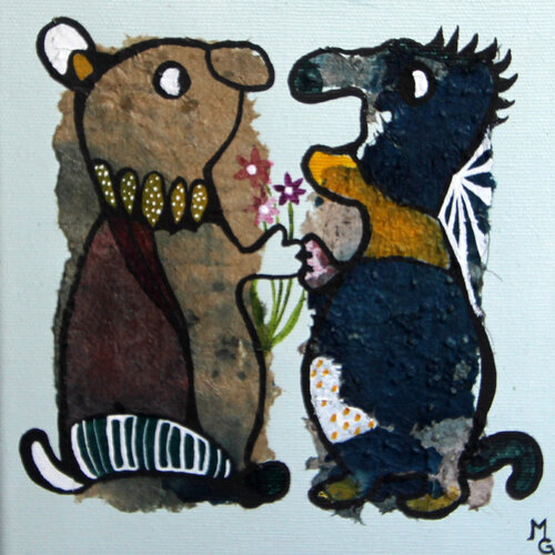 Ho!!! van Valentine Carre, Schilderij te koop op Singulart