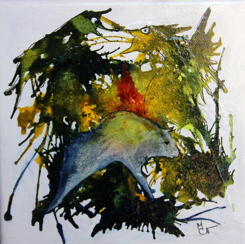 Le Souffle du Bison van Valentine Carre, Schilderij te koop op Singulart