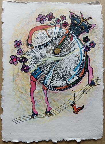 Chevrette by Valentine Carre, 종이 for Sale on Singulart