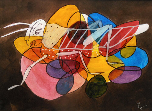 La sauterelle by Valentine Carre, 소묘 for Sale on Singulart