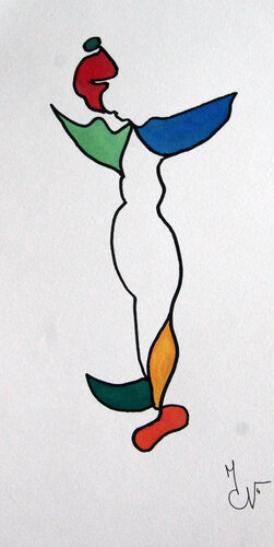 Harlequin 4 par Valentine Carre, Dessin en vente sur Singulart