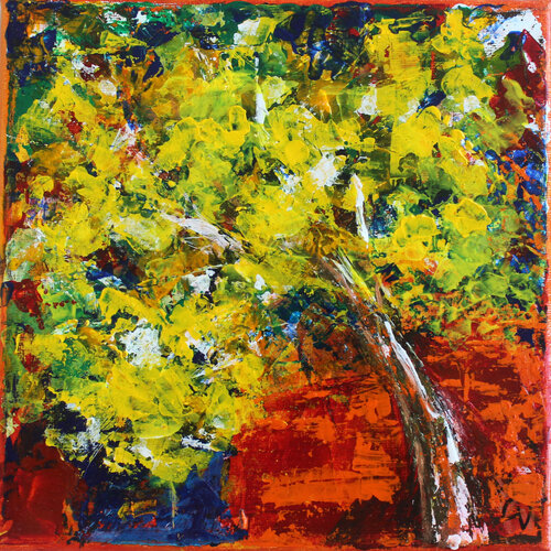 Game 8 Citronnier di Valentine Carre, Pittura in vendita su Singulart