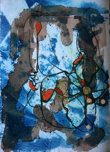 Nuit d'indigo di Valentine Carre, Pittura in vendita su Singulart