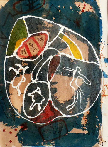 Cellule galactique by Valentine Carre, Work on Paper for Sale on Singulart