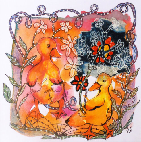 Les Canetons von Valentine Carre, Zeichnungen kaufen auf Singulart