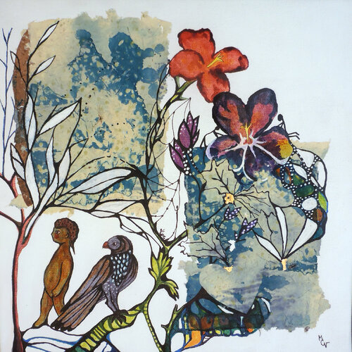 Les Fleurs du jeune Adam von Valentine Carre, Malerei kaufen auf Singulart