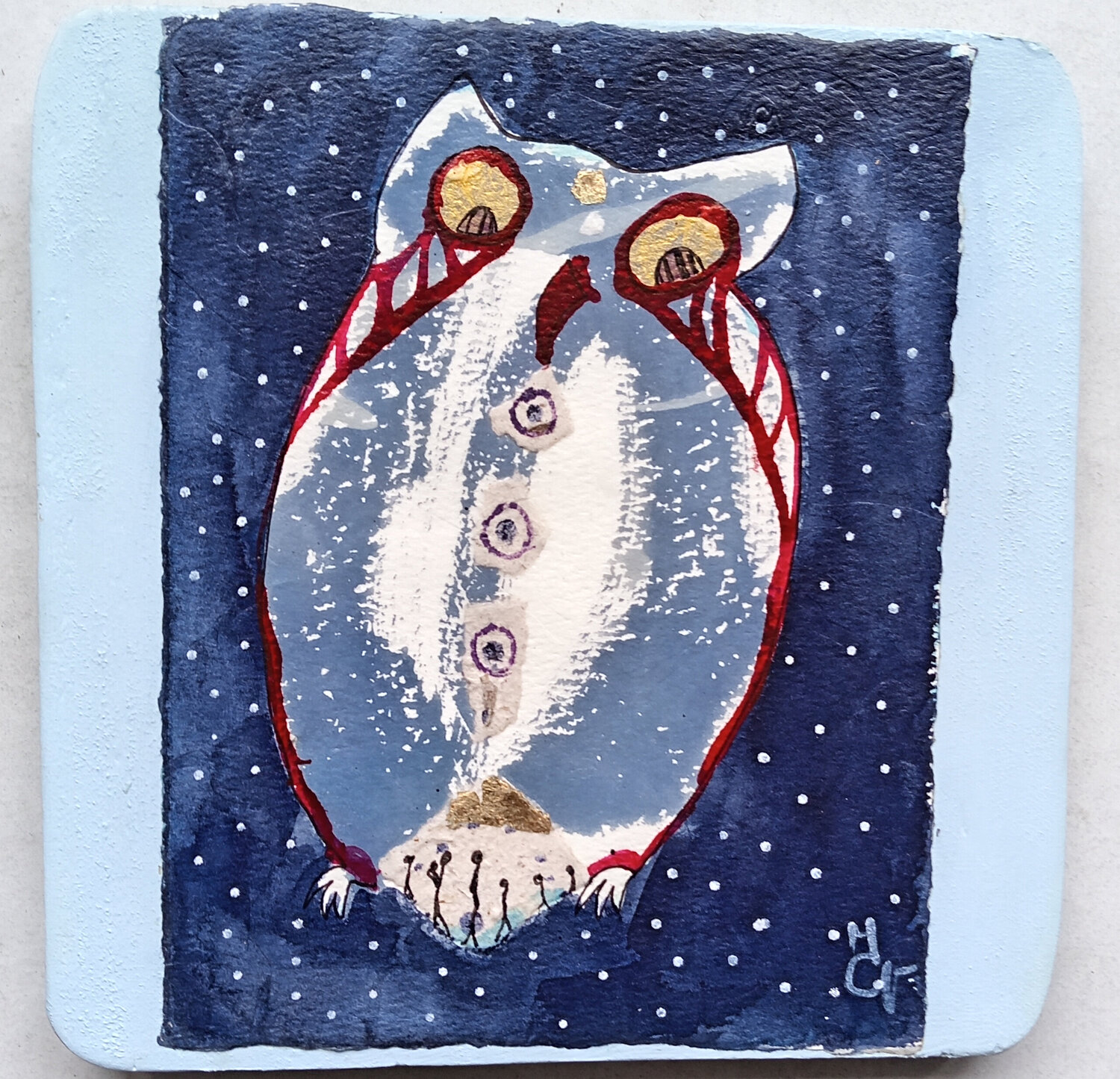 Hibou Valentine Carre