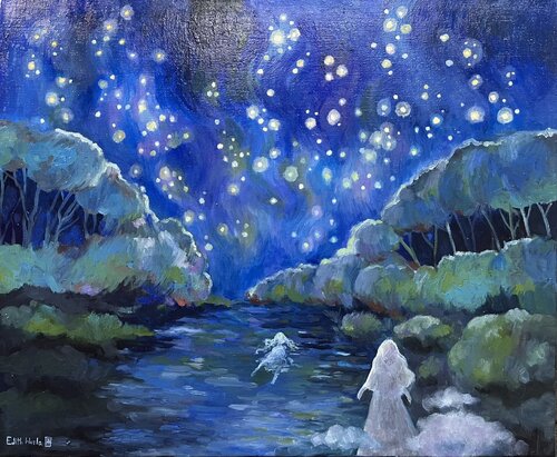 FANTASMES DE NUIT von EDITH NURLA, Malerei kaufen auf Singulart
