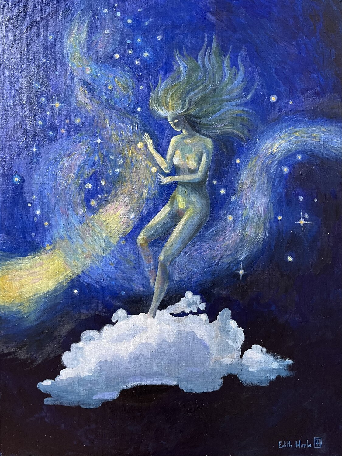 FANTASMES DE NUIT EDITH NURLA Originalgemälde zu verkaufen