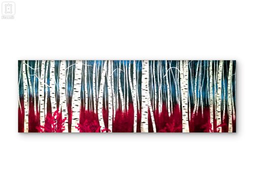 Alberi nel fucsia van Francesca Bolletta, Schilderij te koop op Singulart