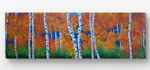 Betulle tra giallo e arancio von Francesca Bolletta, Malerei kaufen auf Singulart