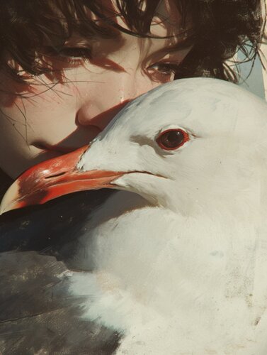 Bird Giclée Print 30x40 cm - Animal Instinct #300 di Roger Haus, Stampa in vendita su Singulart
