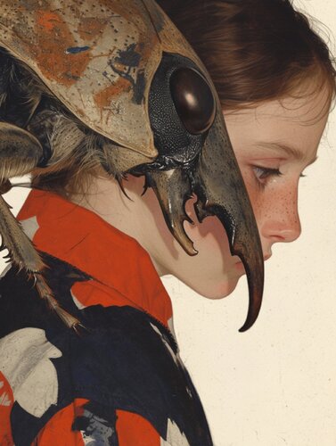 Beetle Giclée Print 30x40 cm - Animal Instinct #280 di Roger Haus, Stampa in vendita su Singulart