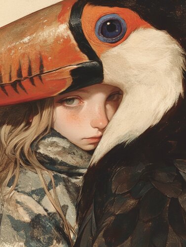 Bird Giclée Print 50x70 cm - Animal Instinct #270 von Roger Haus, Druck kaufen auf Singulart
