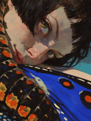 Butterly Giclée Print 30x40 cm - Animal Instinct #284 von Roger Haus, Druck kaufen auf Singulart