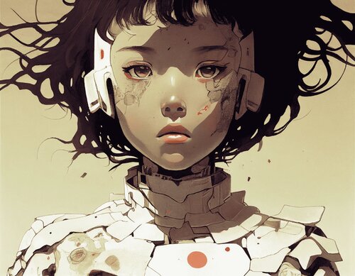 Future Cyborg Giclée Print 30x40 cm - 自律性 - Autonomy von Roger Haus, Druck kaufen auf Singulart