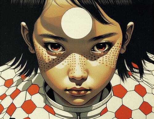 Circle Girl Giclée Print 30x40 cm - 革新 - Innovation Roger Haus