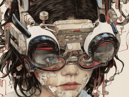 Cyborg Giclée Print 30x40 cm - 合成 - Synthesis Roger Haus