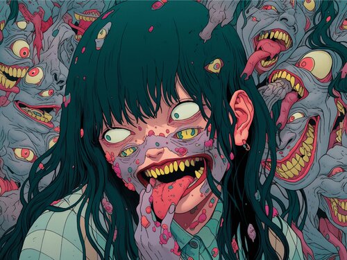 Monster Giclée Print 30x40 cm - 永遠の不死者 - Eternal Undead Roger Haus