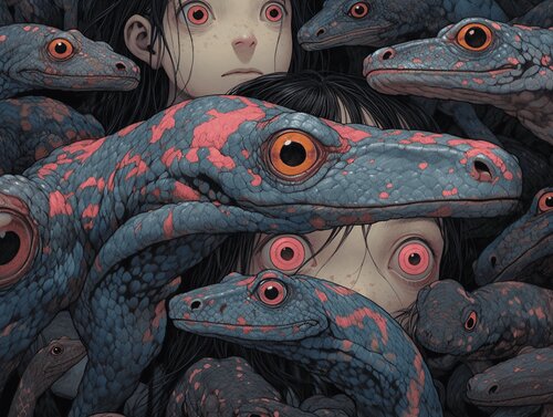 Purple Dragons 動悸 - The Palpitation von Roger Haus, Druck kaufen auf Singulart