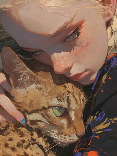 Ginger Cat Giclée Print 30x40 cm - Animal Instinct #55 von Roger Haus, Druck kaufen auf Singulart
