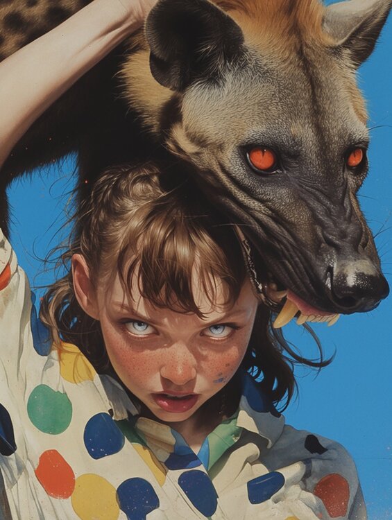 Hyena Giclée Print 30x40 cm - HAI Magnet Roger Haus